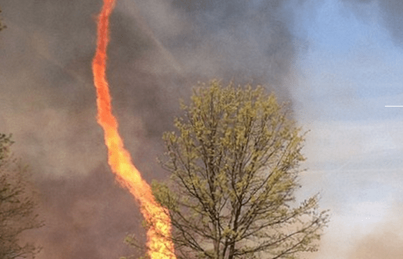 Incredible 'fire tornado' phenomenon snapped by Instagram user - Executive Salad