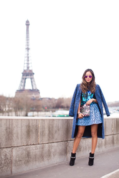 Song of Style - Sequin Top by Eiffel Tower - Executive Salad